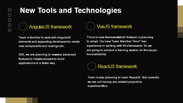 New Tools and Technologies
