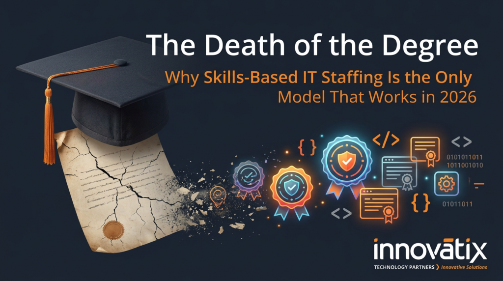 The Death of the Degree: Why Skills-Based IT Staffing Is the Only Model That Works in 2026