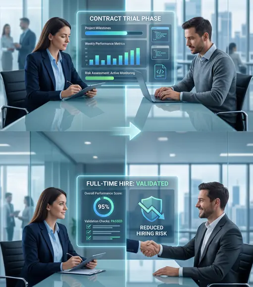 IT contract to hire staffing services